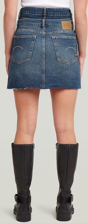 G-Star RAW Carter Double Waistband Mini Skirt Midden blauw Dames - Foto 5