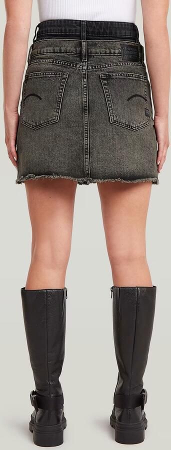 G-Star RAW Carter Double Waistband Mini Skirt Midden blauw Dames - Foto 4