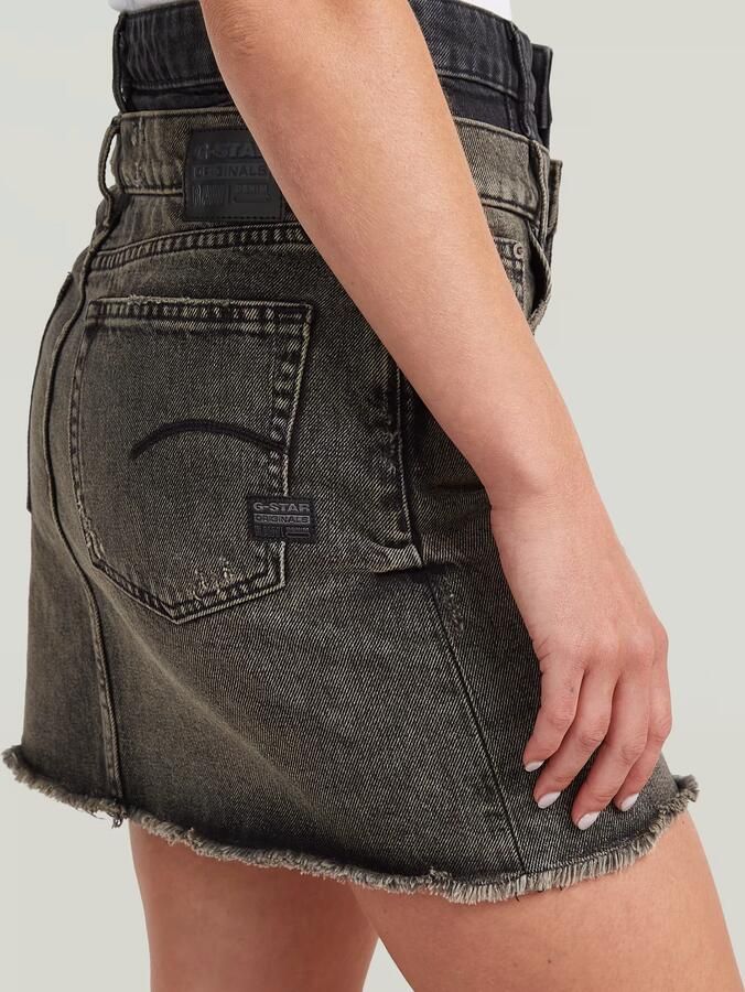 G-Star RAW Carter Double Waistband Mini Skirt Midden blauw Dames - Foto 2