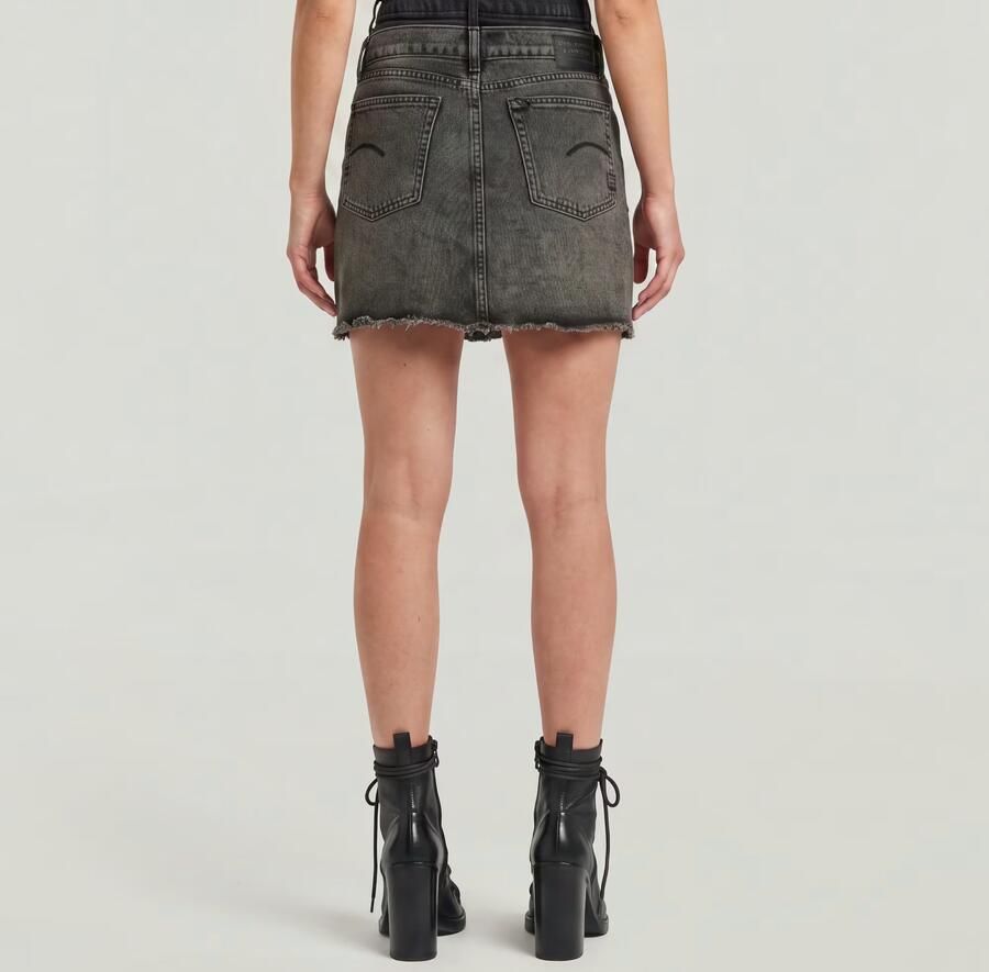 G-Star RAW Carter Double Waistband Mini Skirt Midden blauw Dames - Foto 3