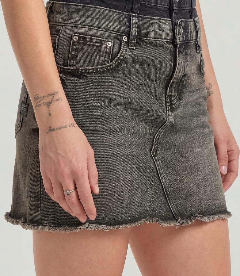 G-Star RAW Carter Double Waistband Mini Skirt Midden blauw Dames - Foto 5