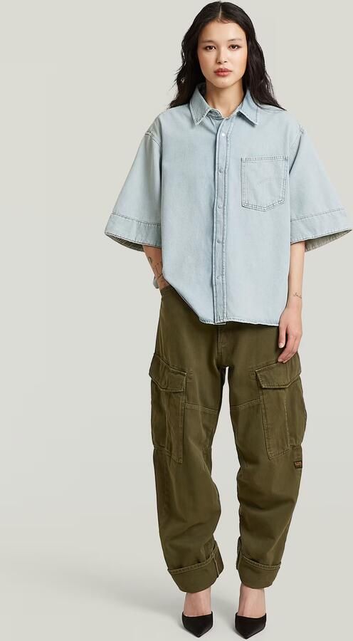 G-Star RAW Carter One Pocket Denim Overhemd Lichtblauw Dames - Foto 7