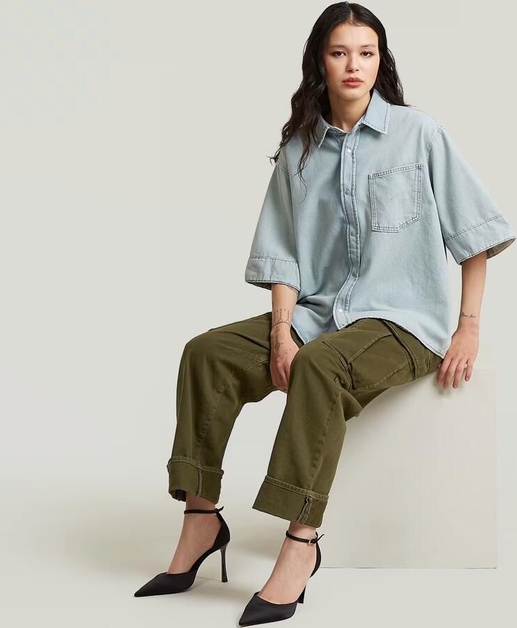 G-Star RAW Carter One Pocket Denim Overhemd Lichtblauw Dames - Foto 4
