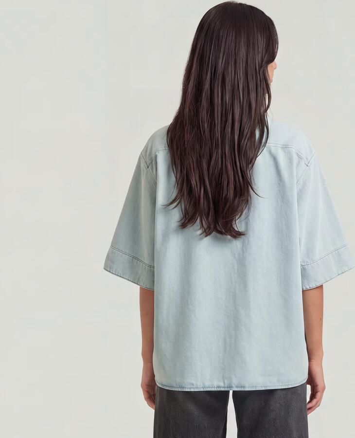 G-Star RAW Carter One Pocket Denim Overhemd Lichtblauw Dames - Foto 4