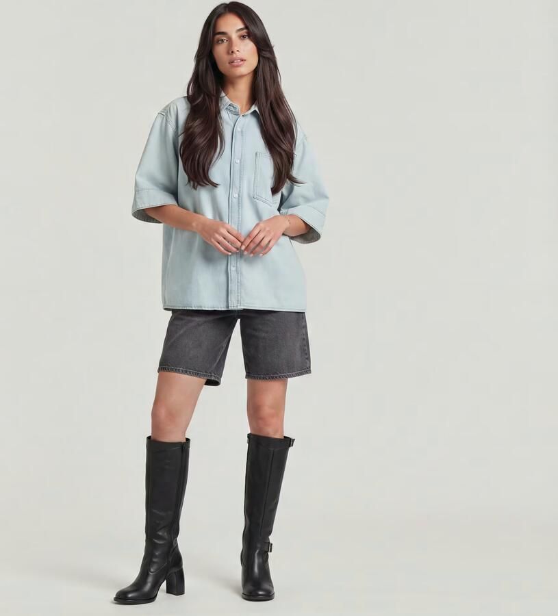 G-Star RAW Carter One Pocket Denim Overhemd Lichtblauw Dames - Foto 3
