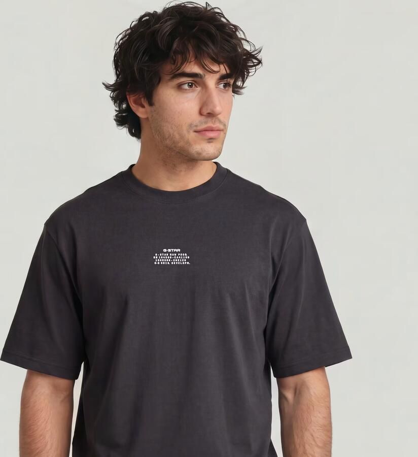 G-Star RAW Center Chest Boxy T-Shirt Grijs Heren - Foto 3