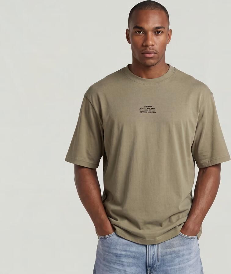 G-Star RAW Center Chest Boxy T-Shirt Groen Heren - Foto 3