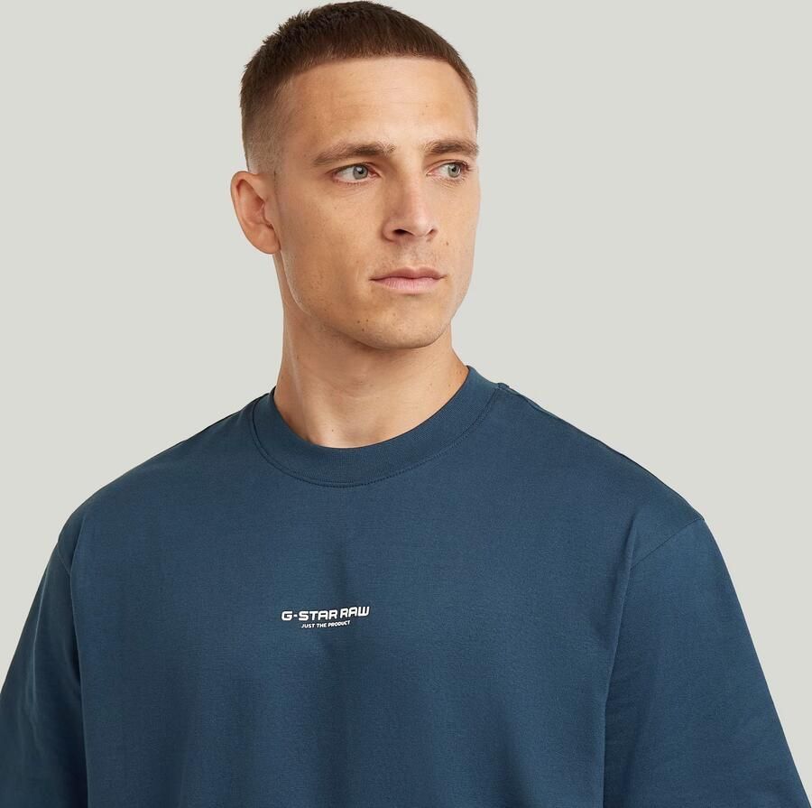 G-Star RAW Center Chest Boxy T-Shirt Midden blauw Heren - Foto 2