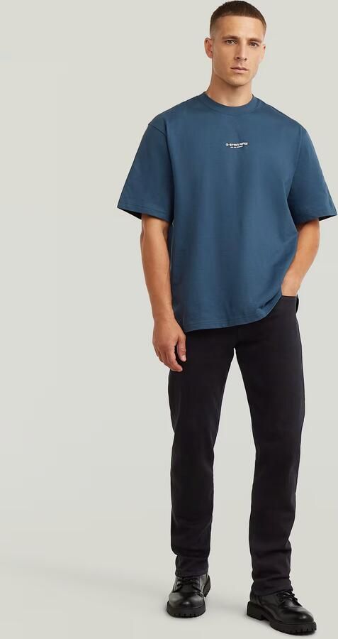 G-Star RAW Center Chest Boxy T-Shirt Midden blauw Heren - Foto 4