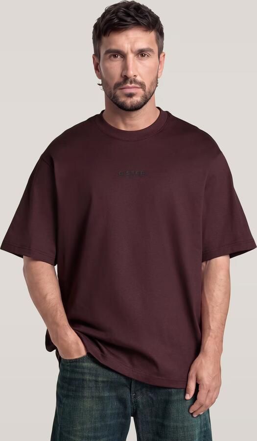 G-Star RAW Center Chest Boxy T-Shirt Paars Heren - Foto 3