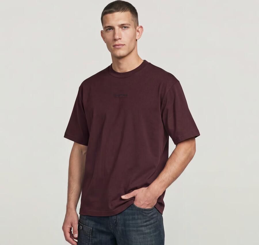 G-Star RAW Center Chest Boxy T-Shirt Paars Heren - Foto 2