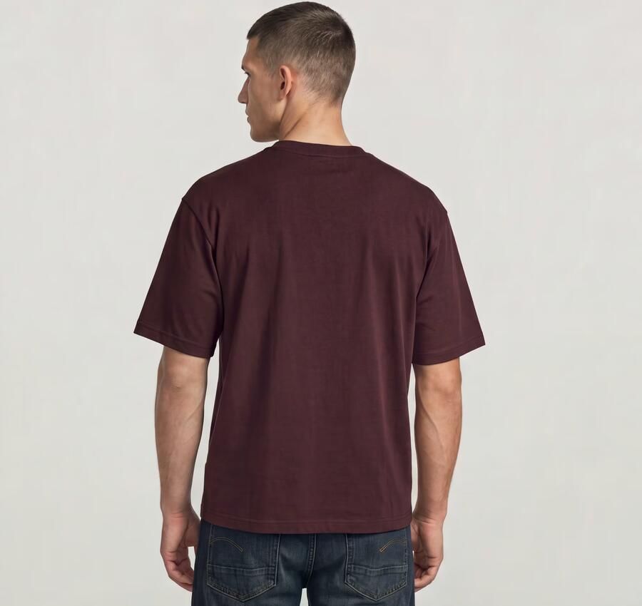 G-Star RAW Center Chest Boxy T-Shirt Paars Heren - Foto 3