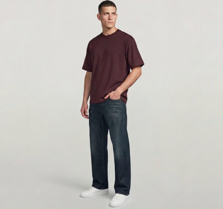 G-Star RAW Center Chest Boxy T-Shirt Paars Heren - Foto 4