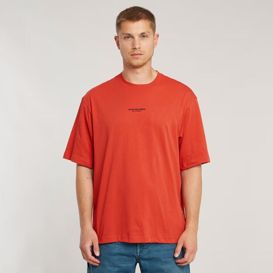 G-Star RAW Center Chest Boxy T-Shirt Rood Heren - Foto 7