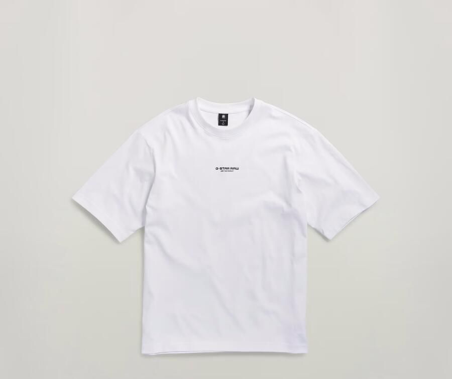 G-Star Raw T-shirt D24780-C336 CENTER CHEST BOXY-110 WHITE - Foto 5