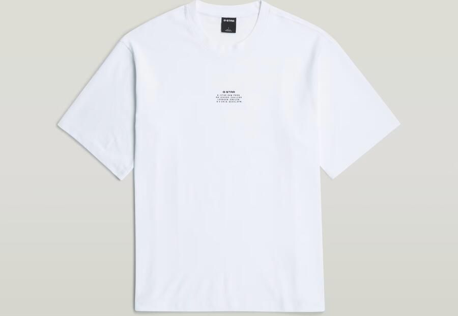 G-Star RAW Center Chest Boxy T-Shirt Wit Heren