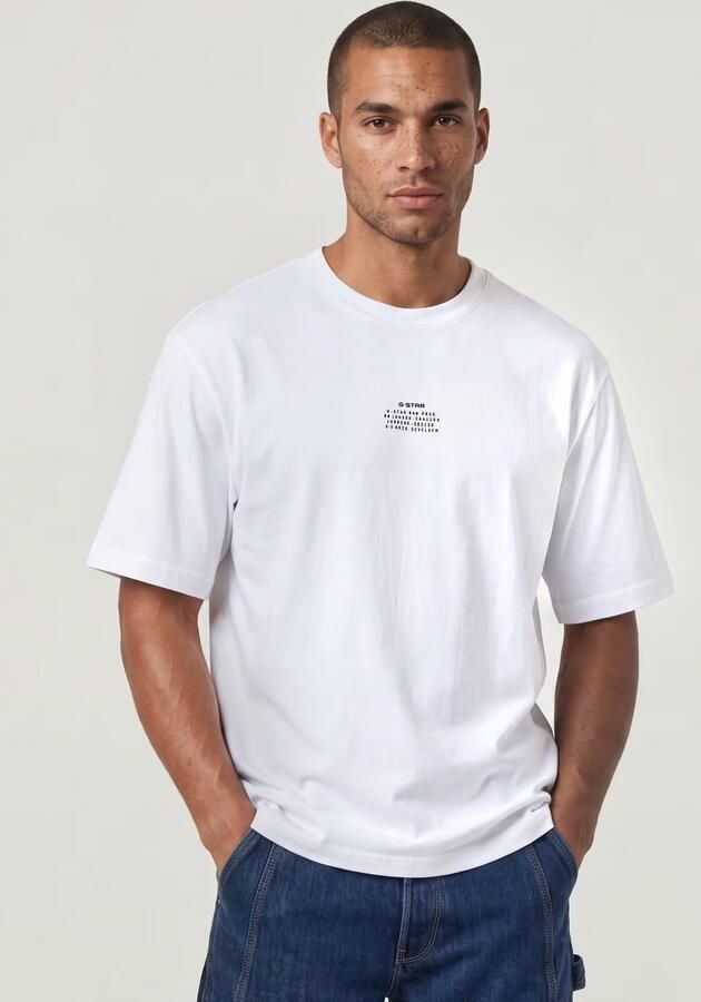 G-Star RAW Center Chest Boxy T-Shirt Wit Heren - Foto 4