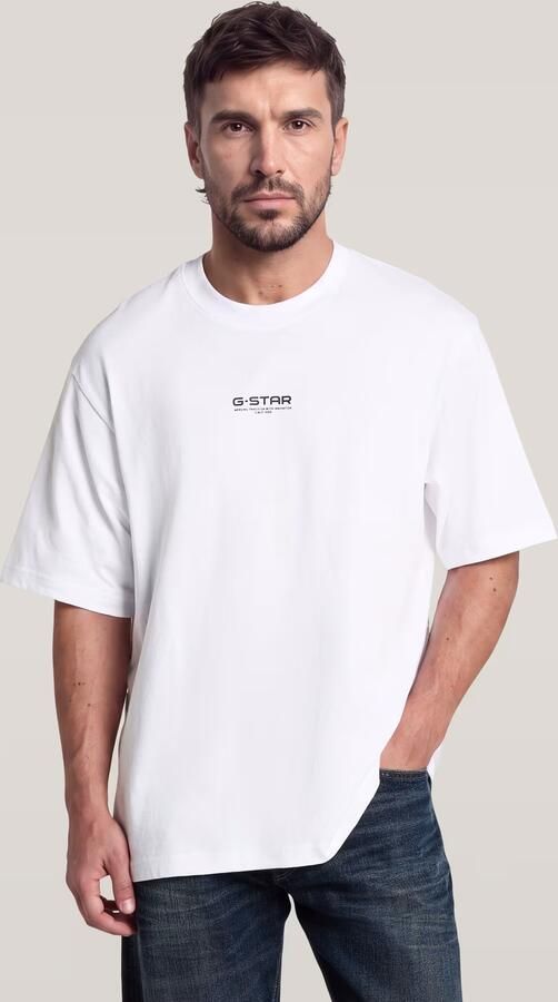 G-Star RAW Center Chest Boxy T-Shirt Wit Heren - Foto 3