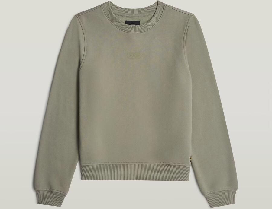G-Star RAW Center Chest Logo Crew Sweater Groen Dames - Foto 3