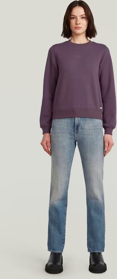 G-Star RAW Center Chest Logo Crew Sweater Paars Dames - Foto 6