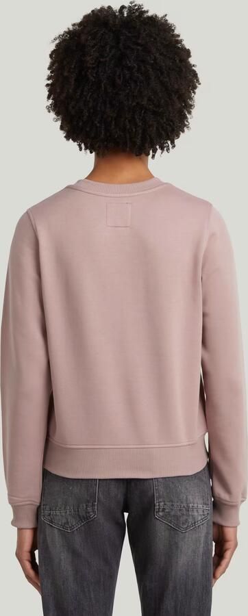 G-Star RAW Center Chest Logo Crew Sweater Roze Dames - Foto 6