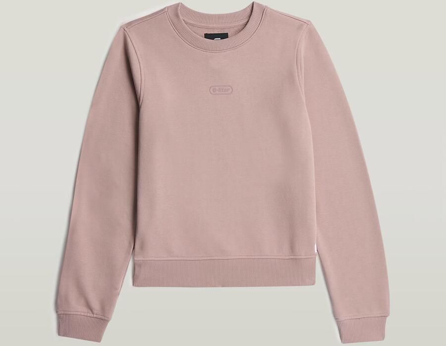 G-Star RAW Center Chest Logo Crew Sweater Roze Dames - Foto 2
