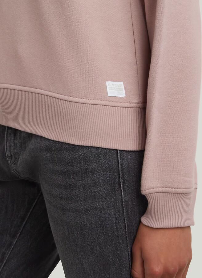 G-Star RAW Center Chest Logo Crew Sweater Roze Dames - Foto 3