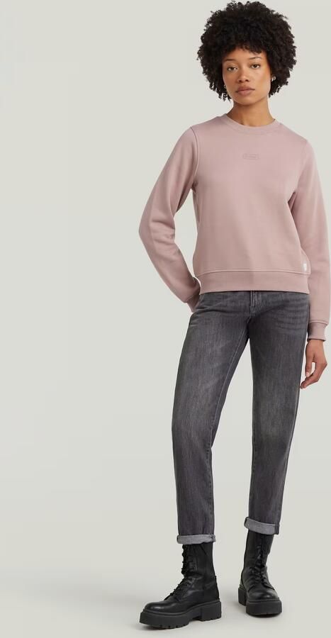 G-Star RAW Center Chest Logo Crew Sweater Roze Dames - Foto 4