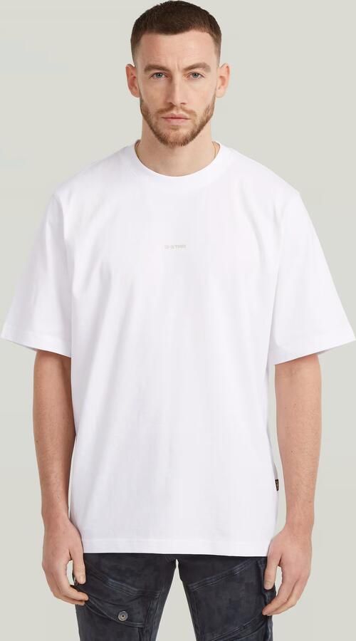 G-Star RAW Center Chest Logo Loose Boxy T-Shirt Wit Heren - Foto 7