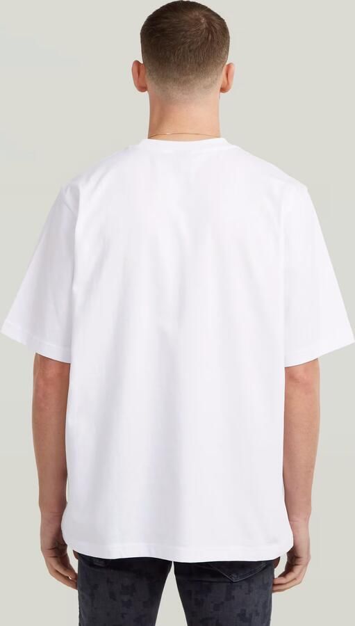 G-Star RAW Center Chest Logo Loose Boxy T-Shirt Wit Heren - Foto 4