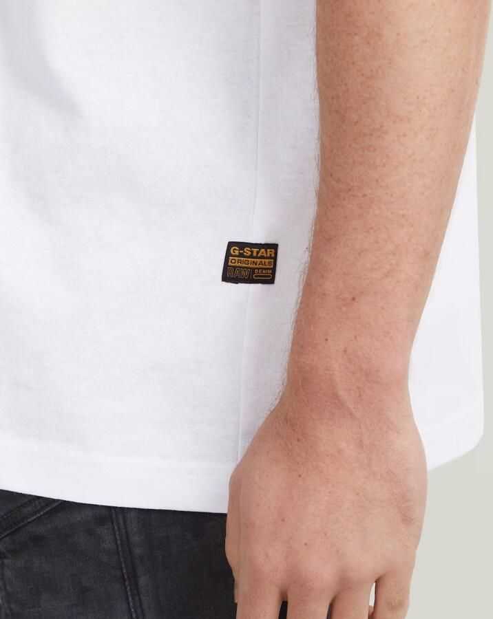 G-Star RAW Center Chest Logo Loose Boxy T-Shirt Wit Heren - Foto 2