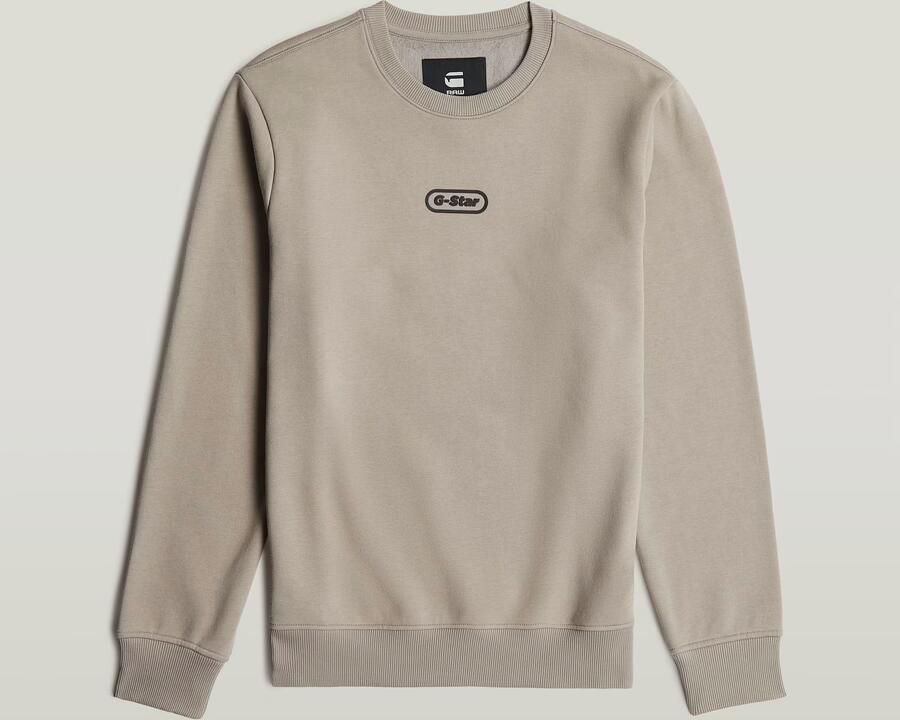G-Star RAW Center Chest Logo Sweater Beige Heren - Foto 7