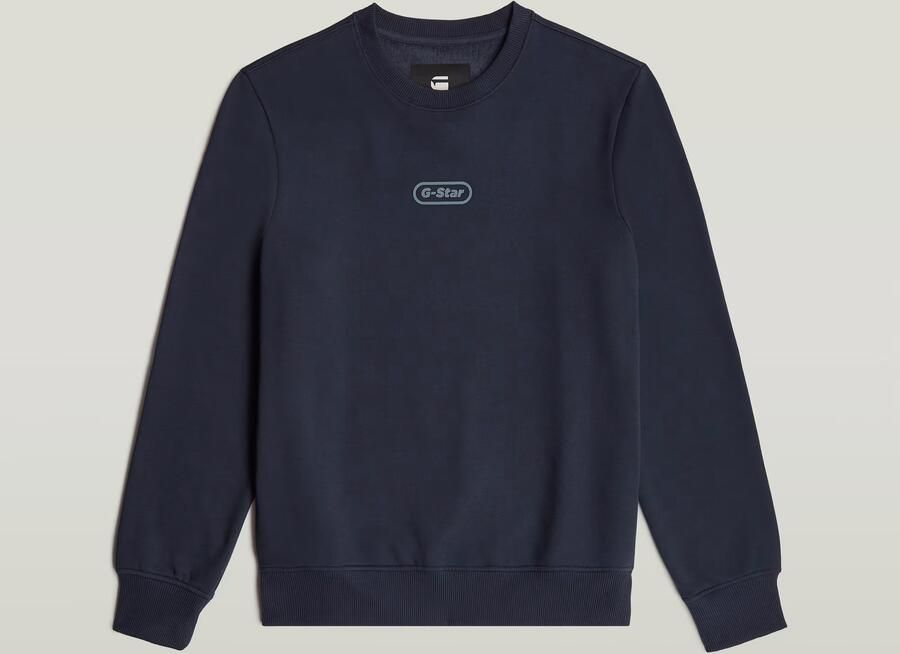 G-Star RAW Center Chest Logo Sweater Donkerblauw Heren - Foto 3