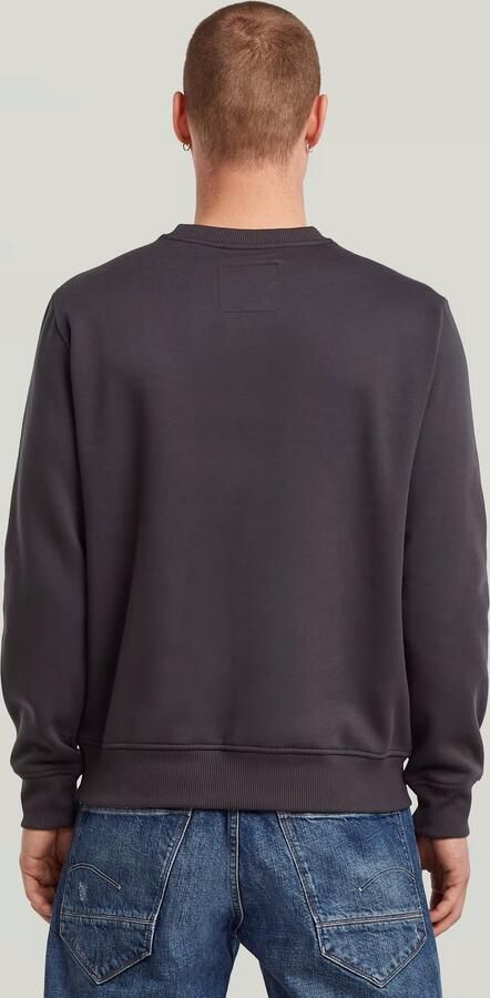 G-Star RAW Center Chest Logo Sweater Grijs Heren - Foto 4