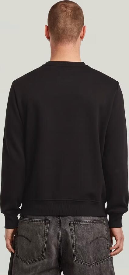 G-Star RAW Center Chest Logo Sweater Zwart Heren - Foto 6