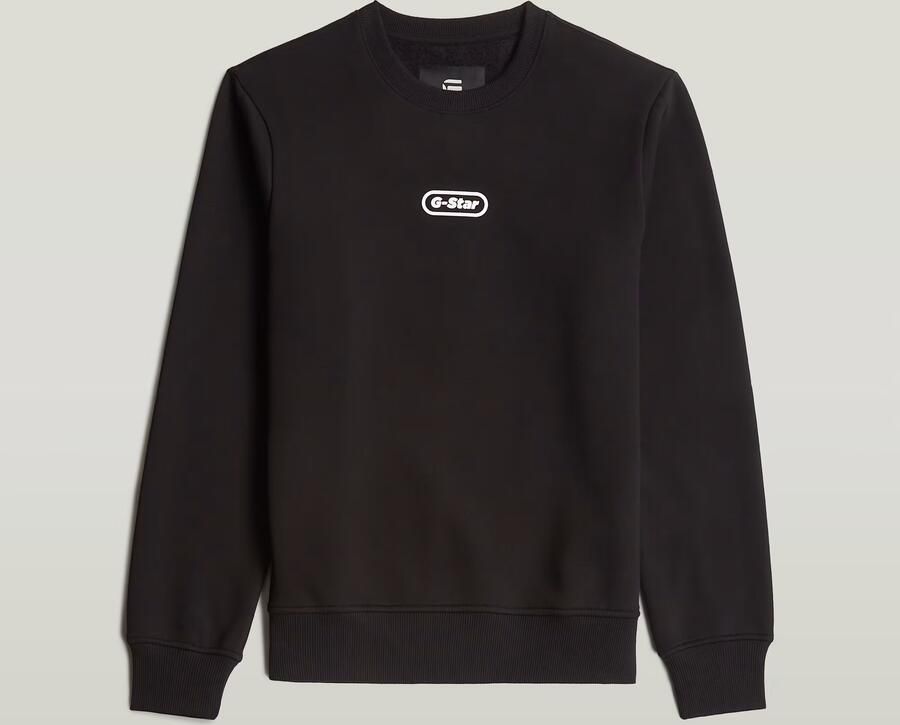 G-Star RAW Center Chest Logo Sweater Zwart Heren - Foto 3