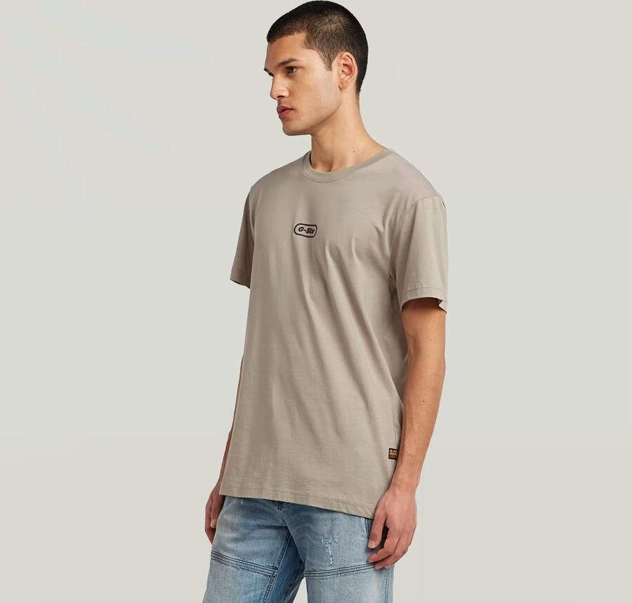 G-Star RAW Center Chest Logo T-Shirt Beige Heren - Foto 3