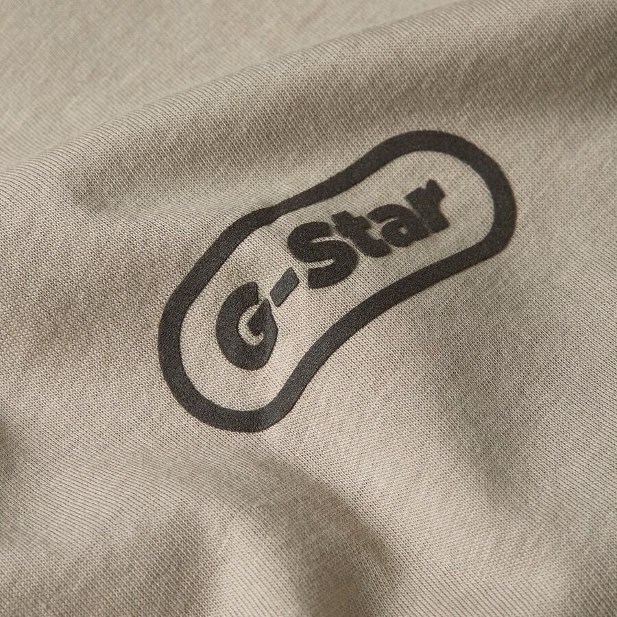 G-Star RAW Center Chest Logo T-Shirt Beige Heren - Foto 2