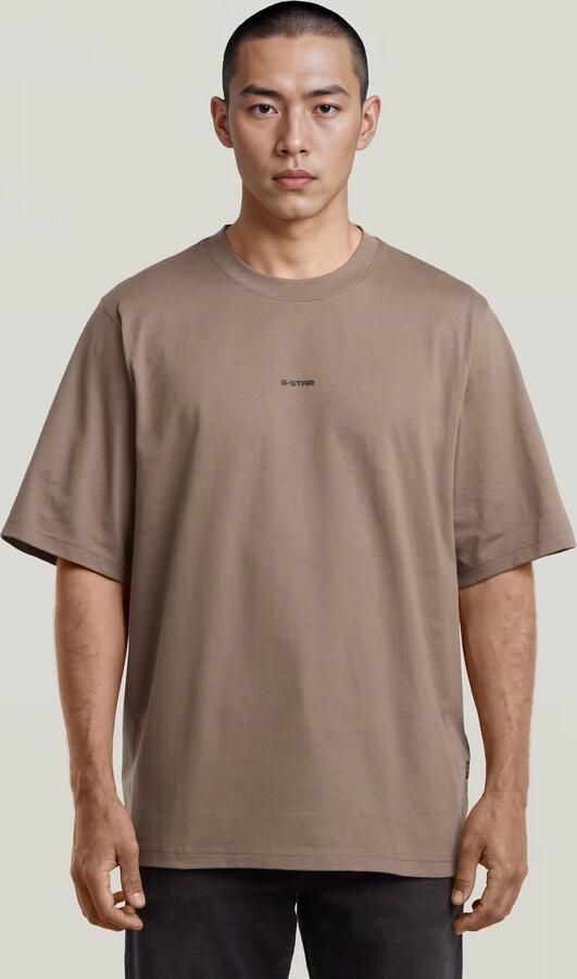 G-Star RAW Center Chest Logo T-shirt Bruin Heren - Foto 3