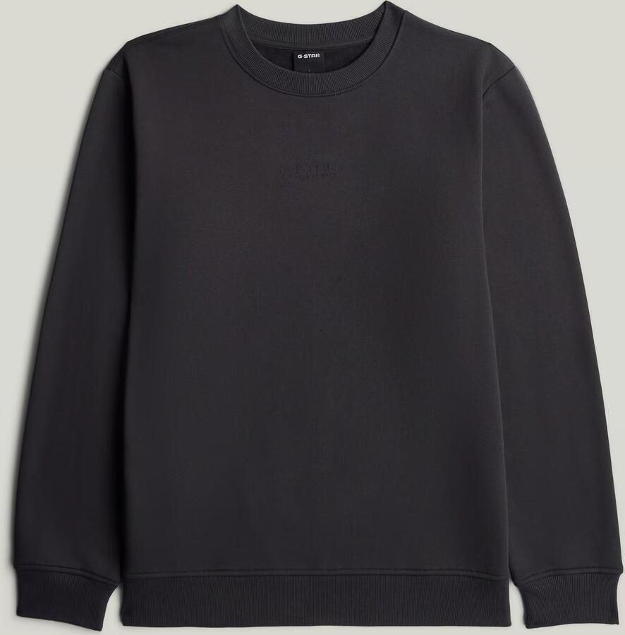 G-Star RAW Centre Chest Logo Sweater Grijs Heren