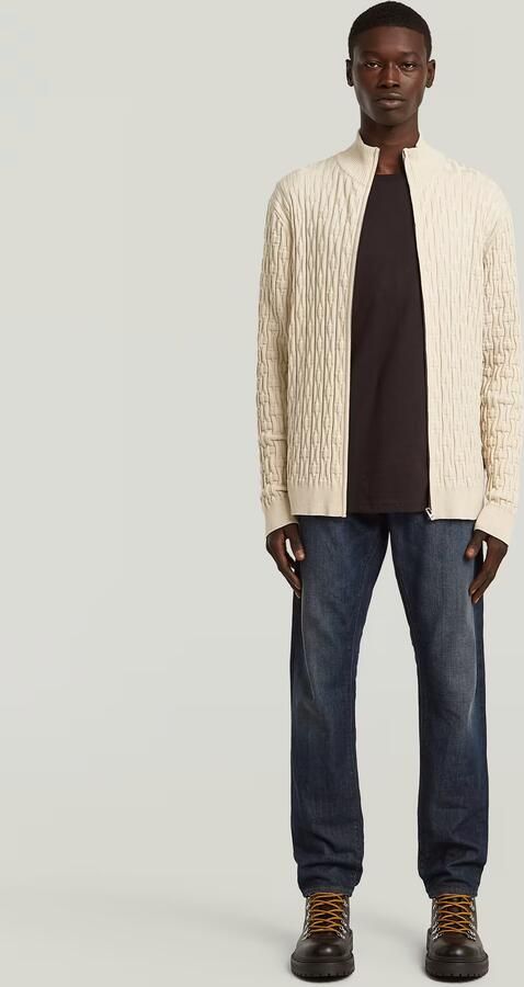 G-Star RAW Chain Structure Gebreid Vest Wit Heren - Foto 5