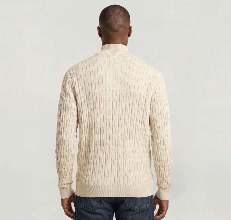 G-Star RAW Chain Structure Gebreid Vest Wit Heren - Foto 5
