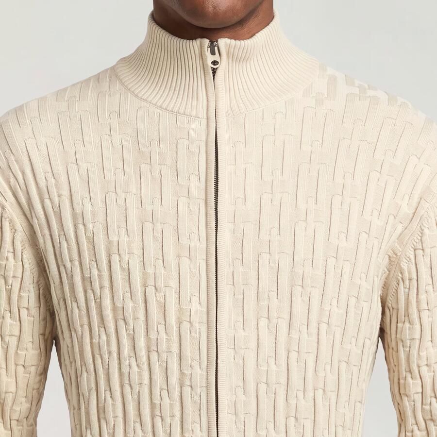 G-Star RAW Chain Structure Gebreid Vest Wit Heren - Foto 4