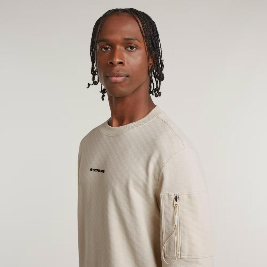 G-Star RAW Checquard Pocket Tweeter Wit Heren - Foto 2