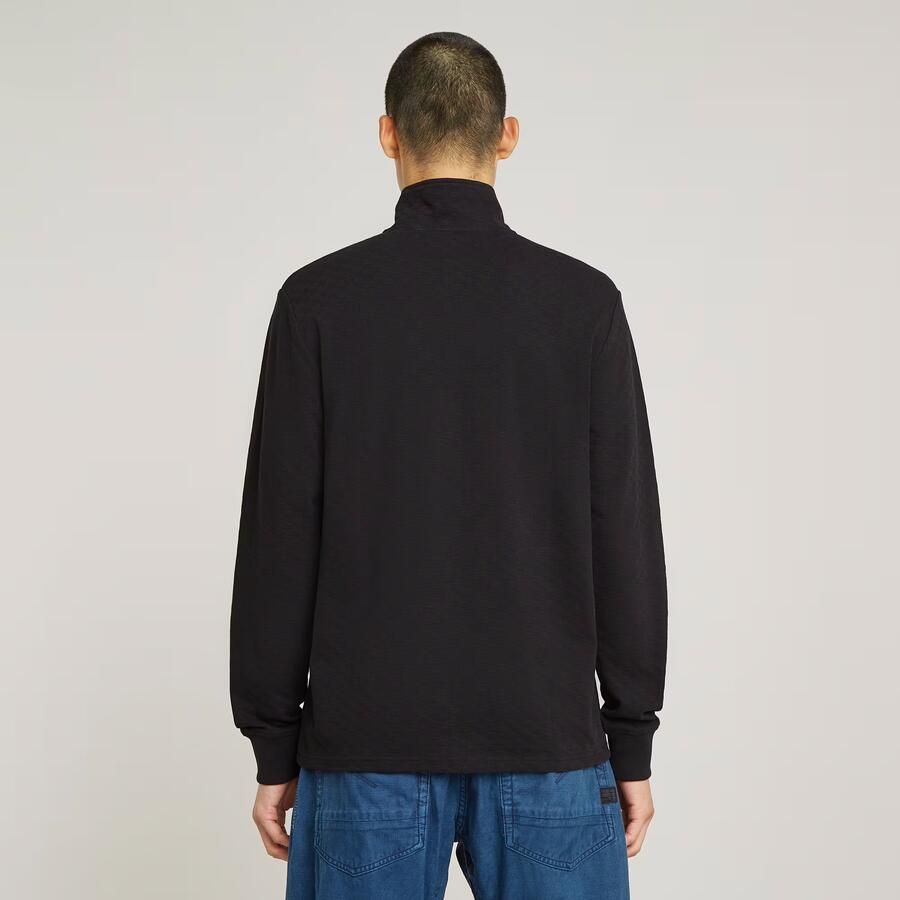 G-Star RAW Checquard Tweeter Half Zip Zwart Heren