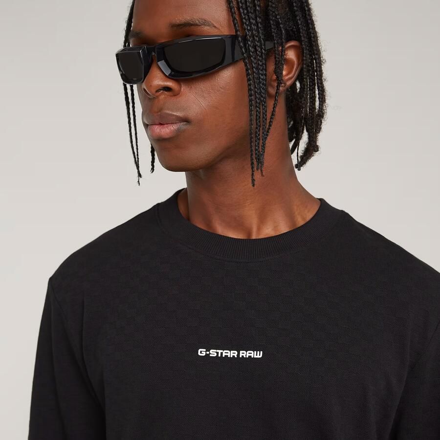 G-Star RAW Checquard Tweeter T-Shirt Zwart Heren - Foto 2