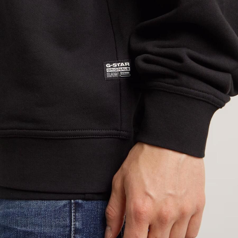G-Star RAW Chenille G-Script Loose Sweater Zwart Heren - Foto 2