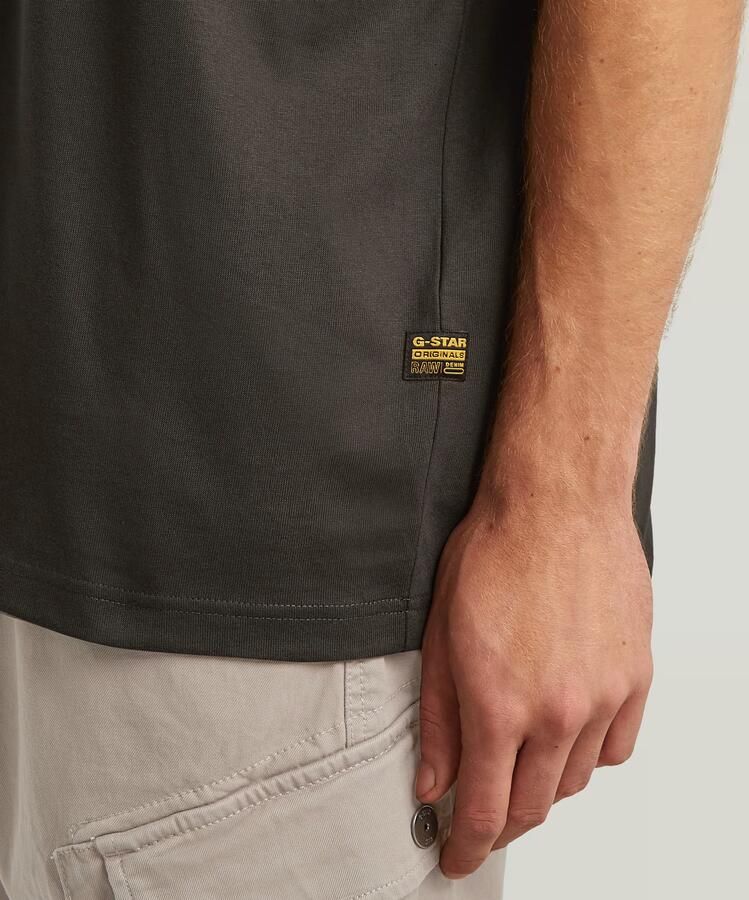 G-Star RAW Chest Logo Loose T-Shirt Grijs Heren