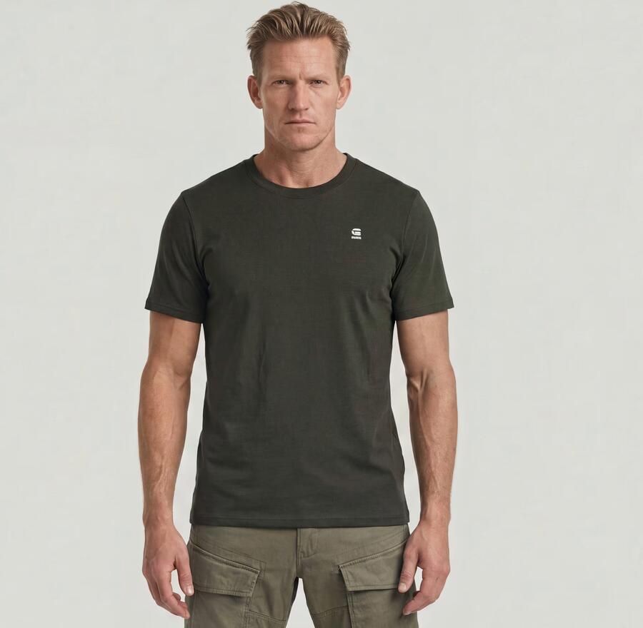G-Star RAW Chest Logo Slim T-shirt Grijs Heren - Foto 2