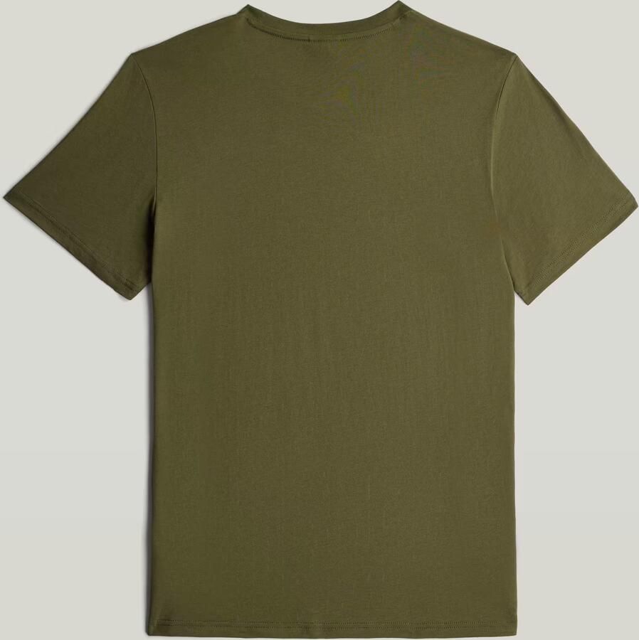 G-Star RAW Chest Logo Slim T-shirt Groen Heren